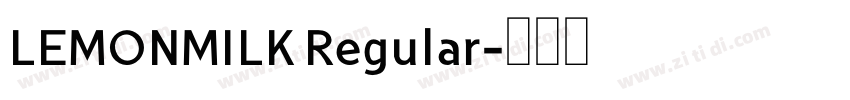 LEMONMILK Regular字体转换